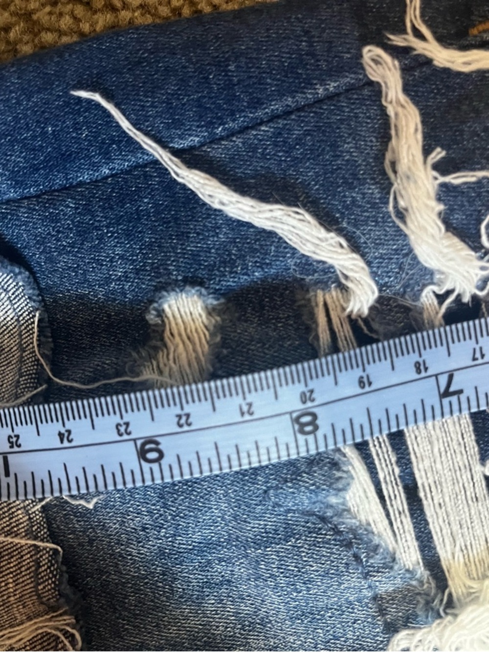 American eagle y2k vintage ripped jeans shorts women’s 2000’s - Picture 7 of 8